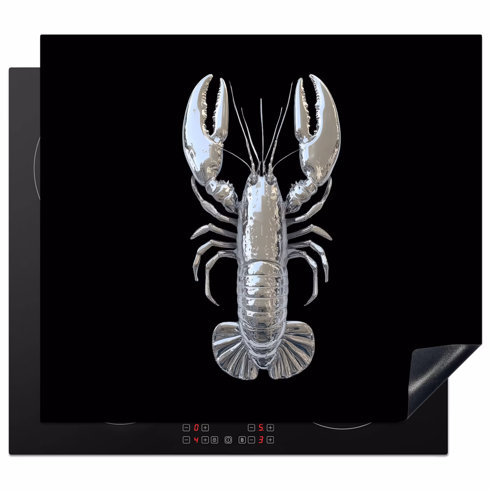 Induction hob protector - Lobster - Silver - Metallic - Luxury — 1