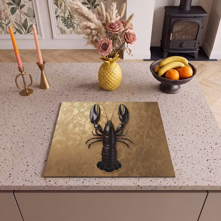 Induction hob protector - Cancer - Black - Gold - Luxury — 3