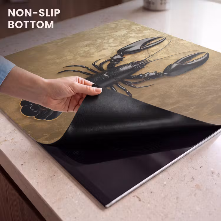 Induction hob protector - Cancer - Black - Gold - Luxury — 5
