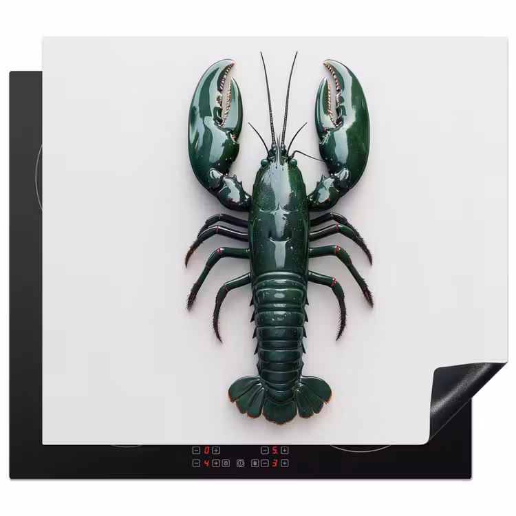 Induction hob protector - Cancer - Glossier - Green - White — 1