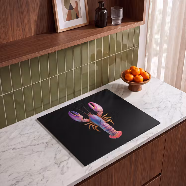 Induction hob protector - Cancer - Purple - Pink - Black - Polka dots - Lilac — 4