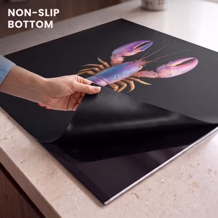 Induction hob protector - Cancer - Purple - Pink - Black - Polka dots - Lilac — 5