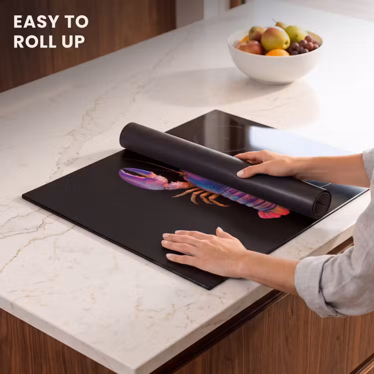 Induction hob protector - Cancer - Purple - Pink - Black - Polka dots - Lilac — 6