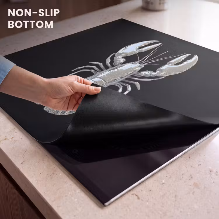 Induction hob protector - Lobster - Silver - Metallic - Luxury — 5