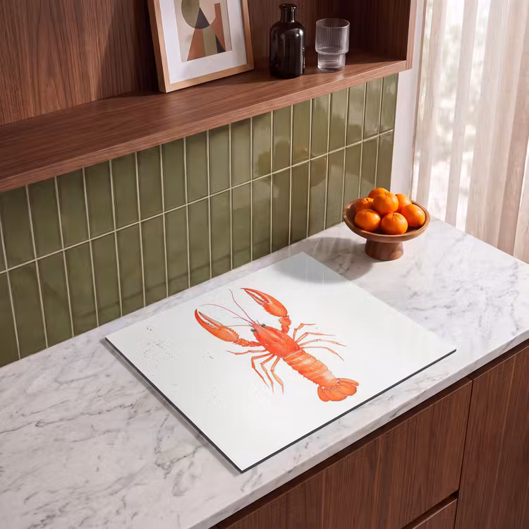 Induction hob protector - Lobster - Watercolor - Orange — 4