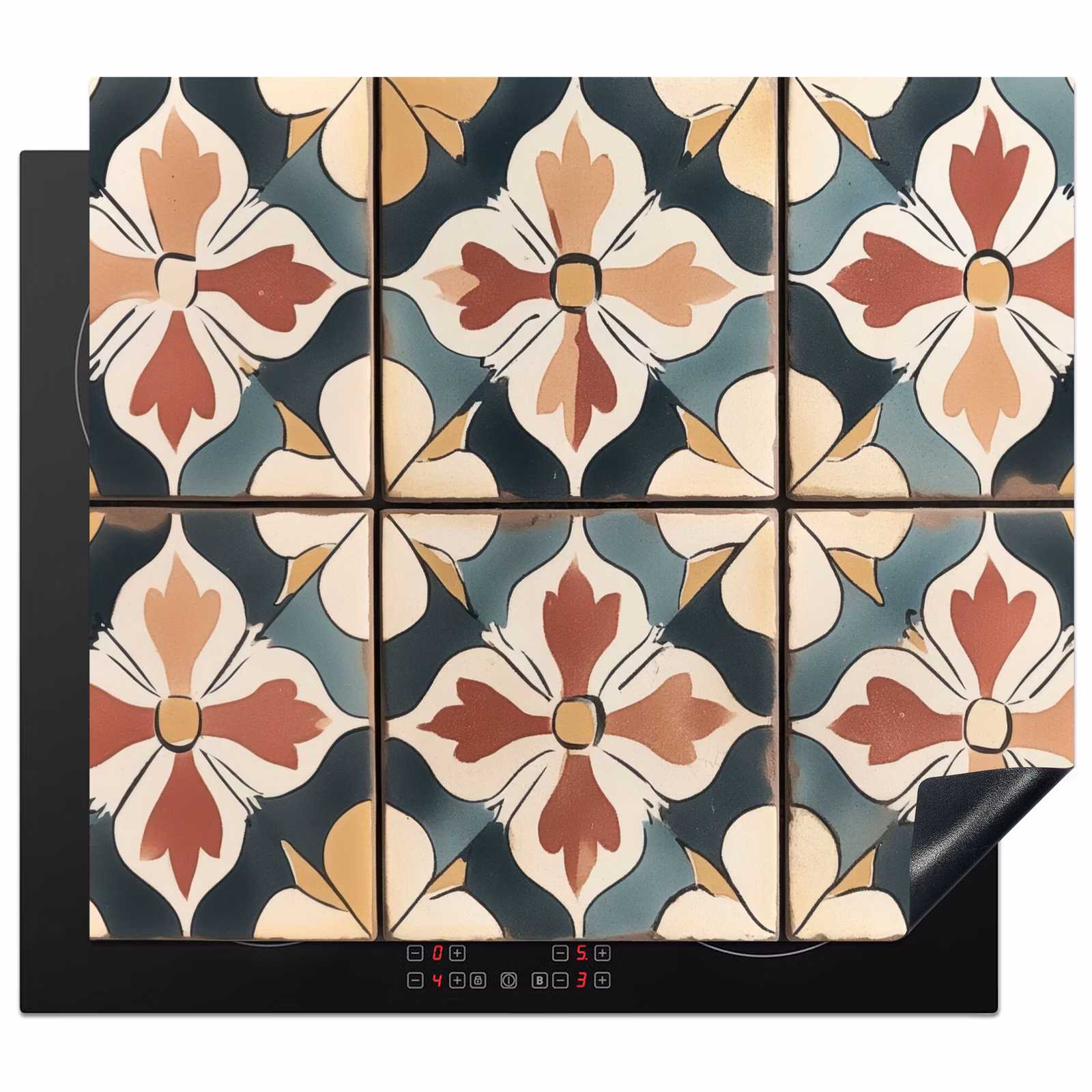 Induction hob protector - Decoration - Tiles - Spanish - Vintage — 1