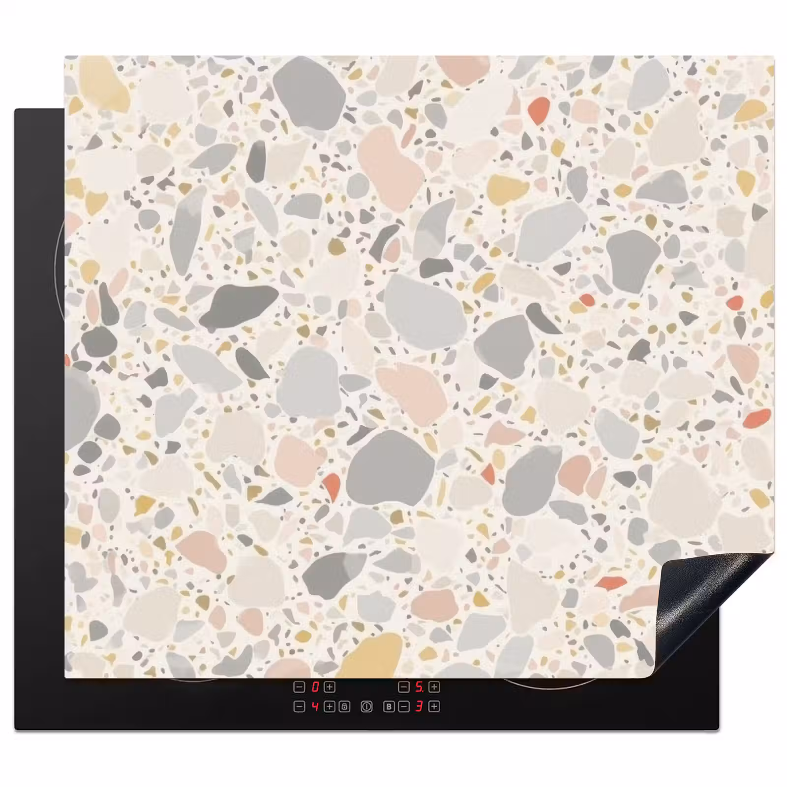 Induction hob protector - Patterns - Light - Terrazzo - Decoration — 1