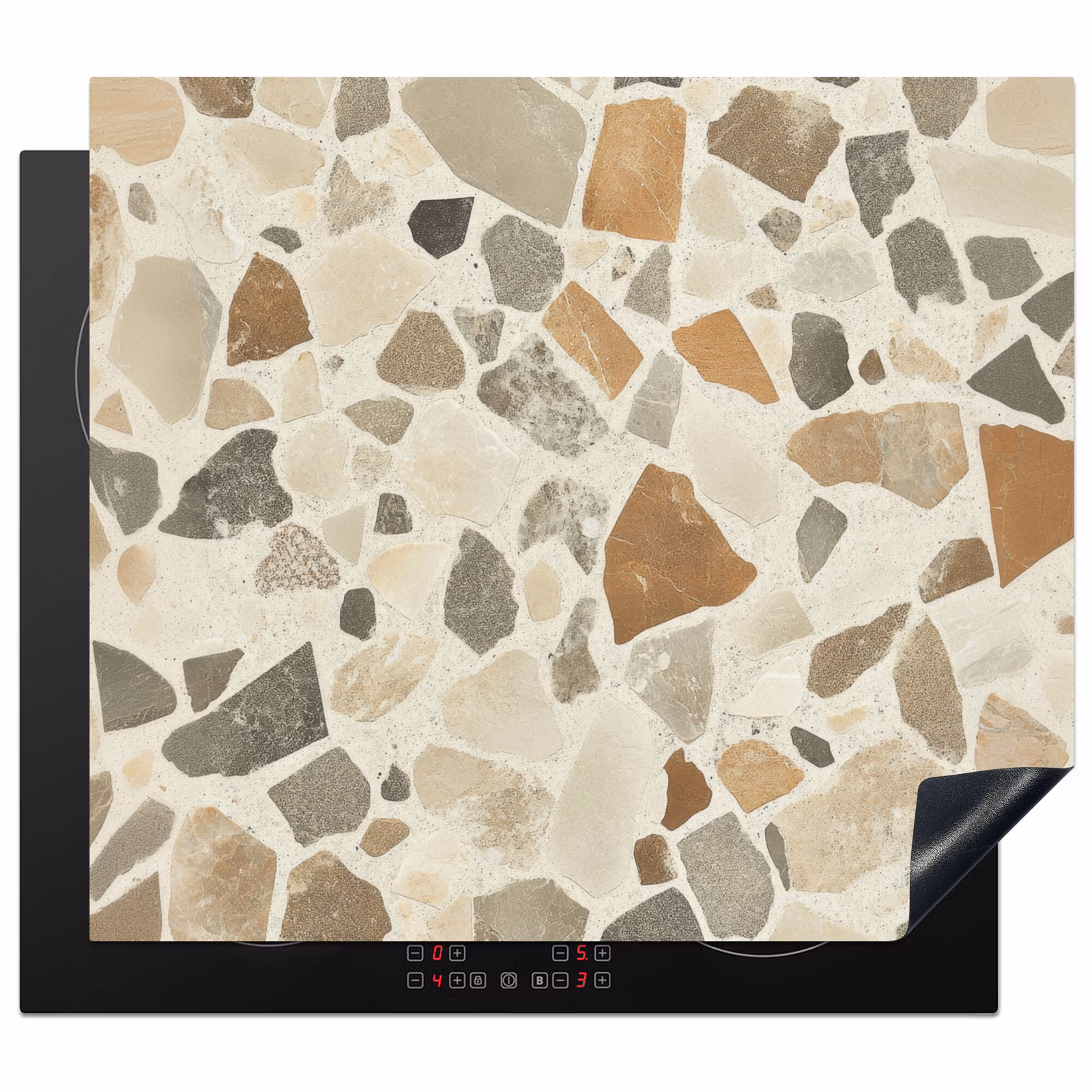 Induction hob protector - Stones - Terrazzo - Decoration - Tiles — 1