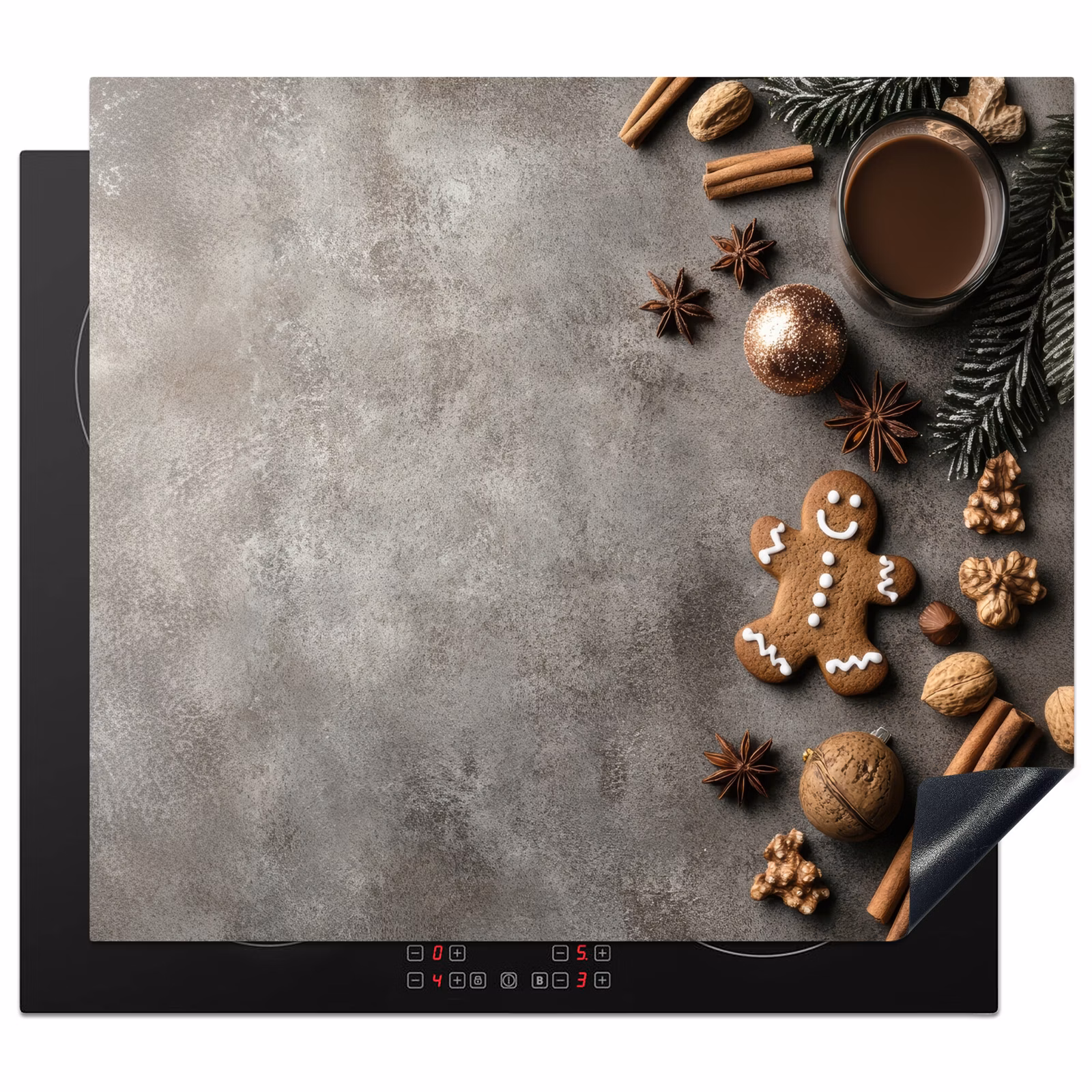 Induction hob protector - Winter - Christmas - Warm - Food — 1