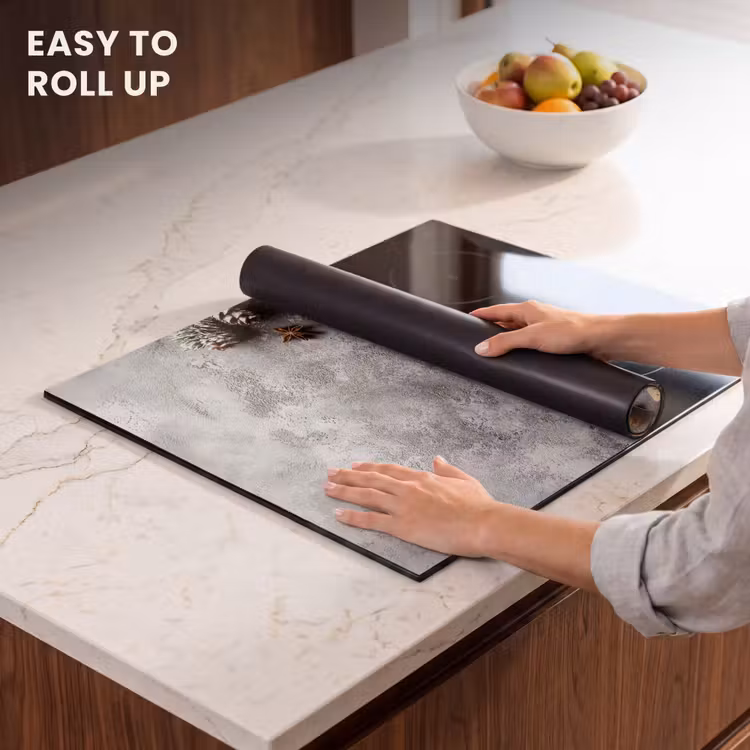 Induction hob protector - Christmas - Baking - Gray - Rural — 6