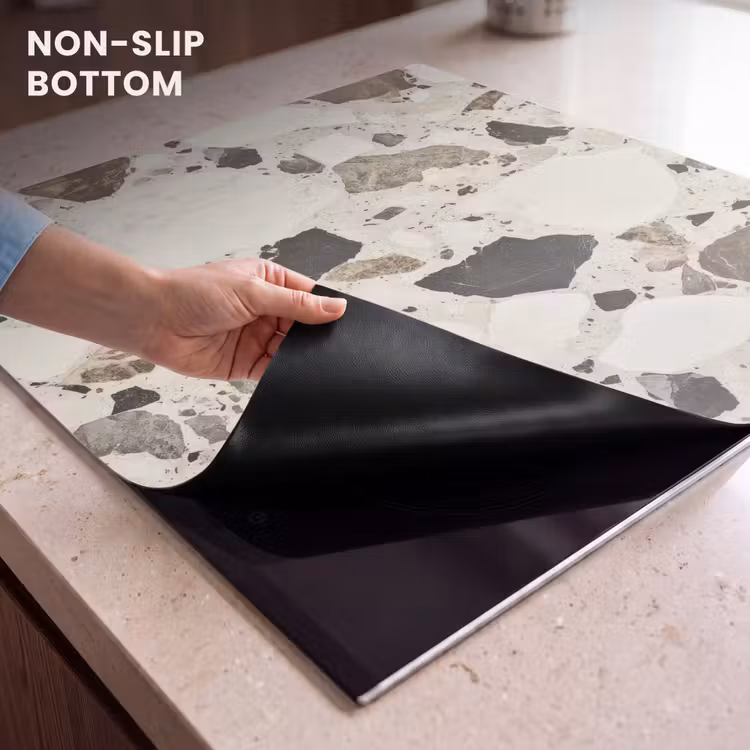 Induction hob protector - Neutral - Stones - Decoration - Terrazzo — 5