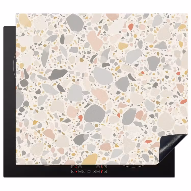 Induction hob protector - Patterns - Light - Terrazzo - Decoration — 1