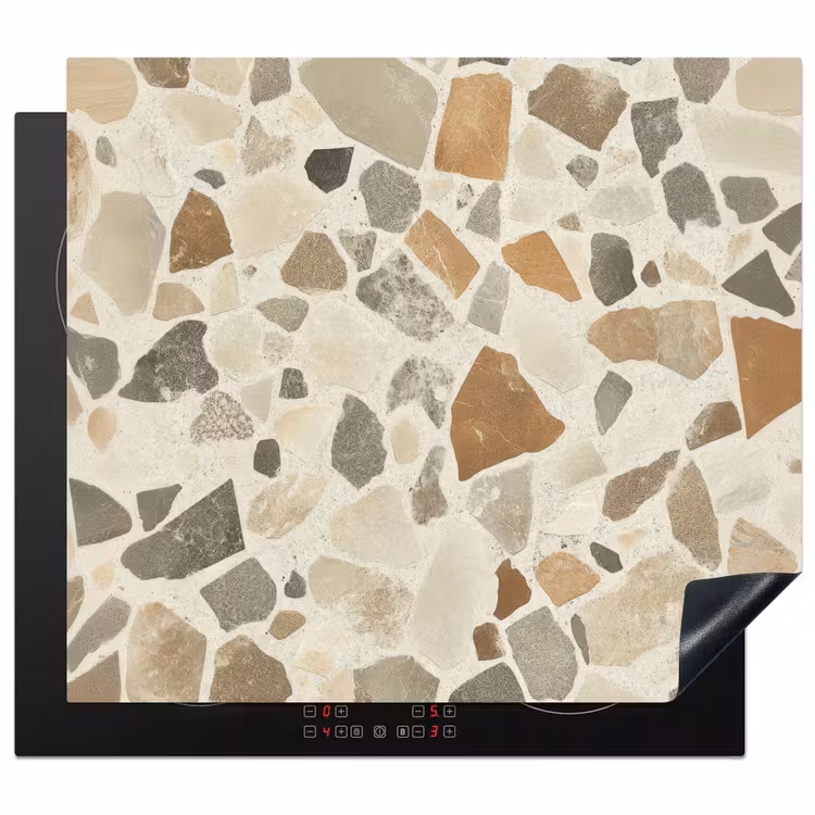 Induction hob protector - Stones - Terrazzo - Decoration - Tiles — 1