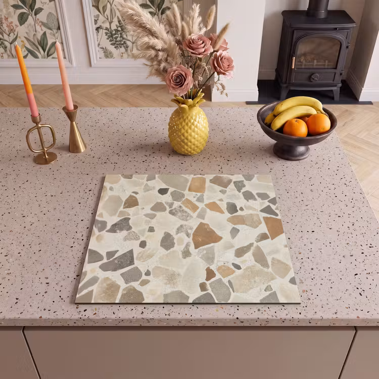 Induction hob protector - Stones - Terrazzo - Decoration - Tiles — 3