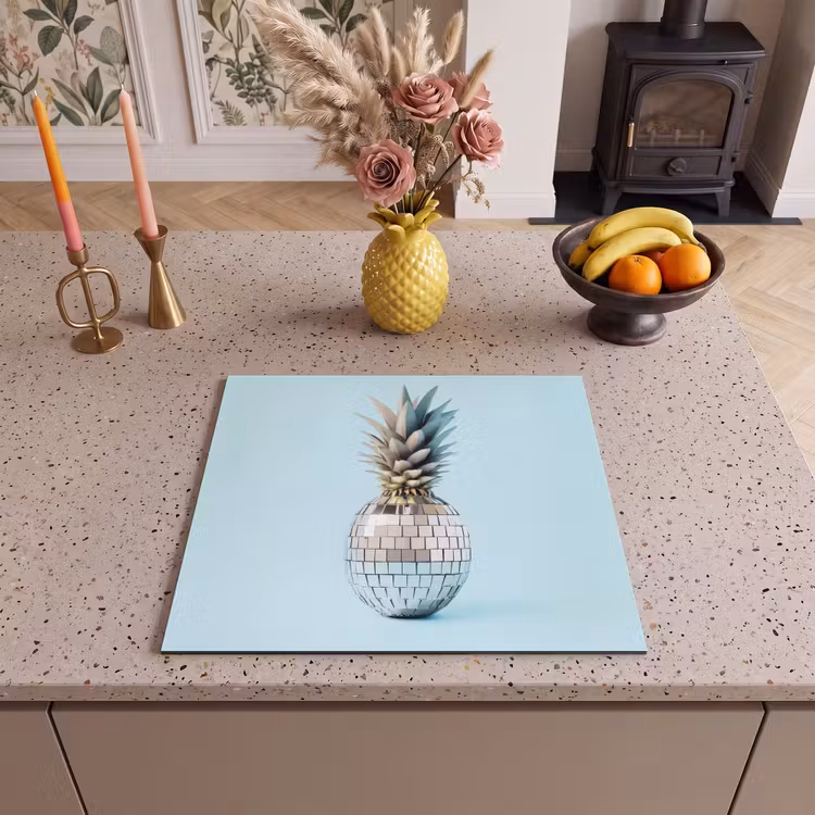 Induction hob protector - Blue - Pineapple - Disco - Discoball — 3