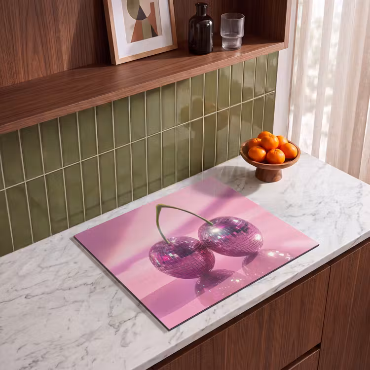 Induction hob protector - Glitter - Discobulb - Pink - Cherry — 4