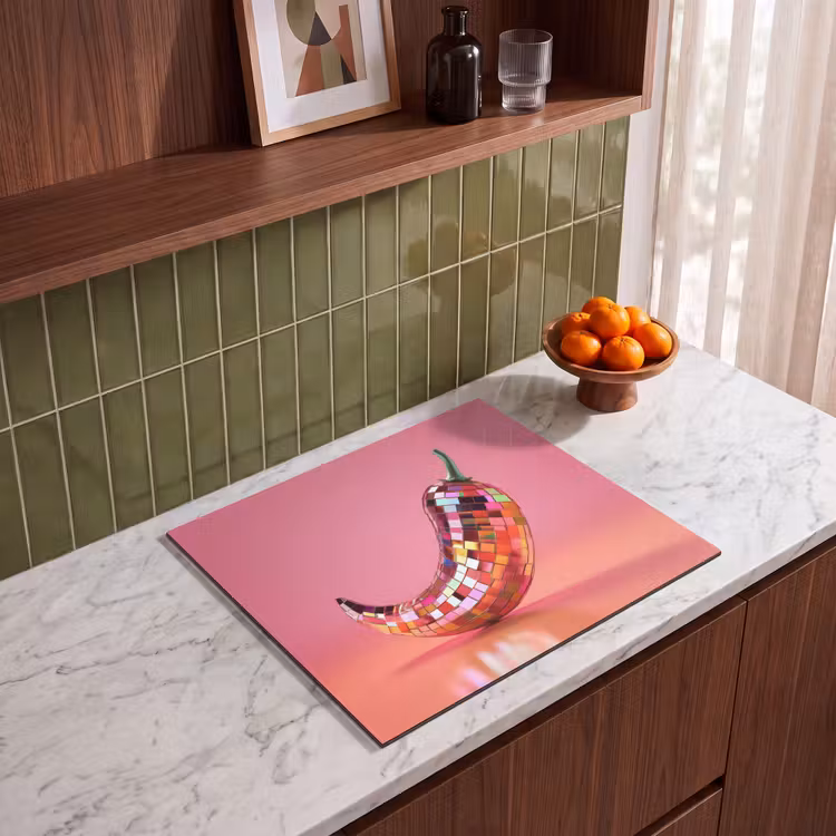 Induction hob protector - Pepper - Disco - Red - Glitter — 4