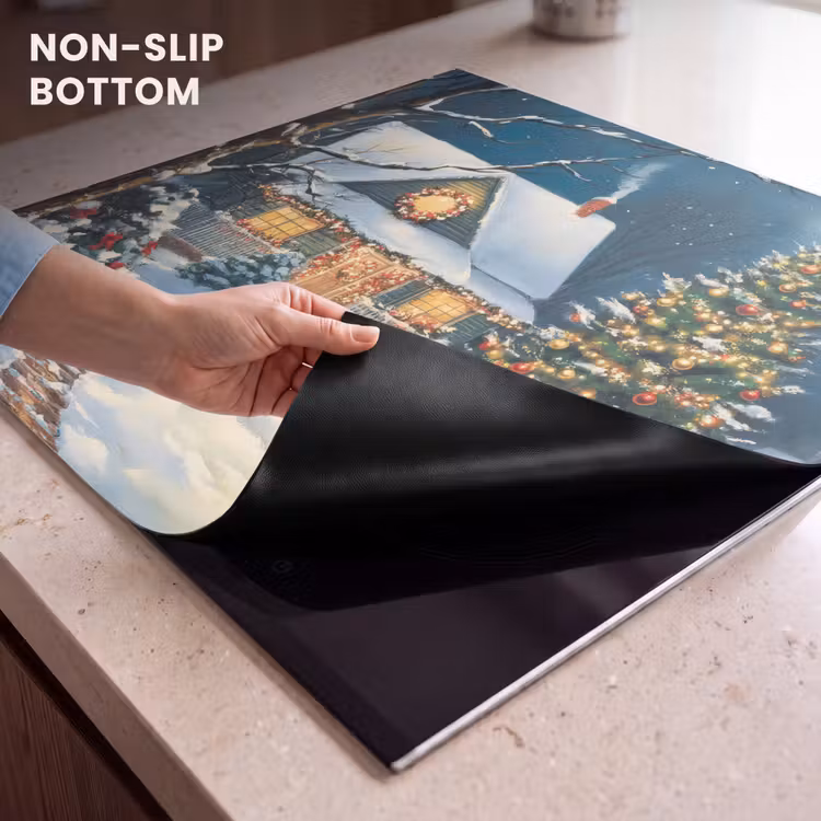 Induction hob protector - Christmas - Christmas tree - Winter - House - Snow — 5