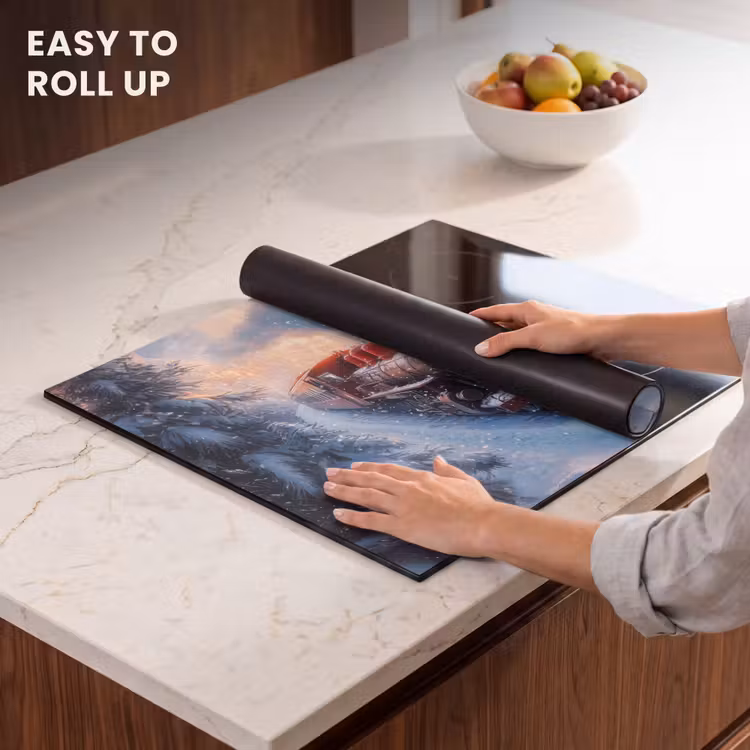 Induction hob protector - Christmas train - Snow - Winter - Christmas — 6