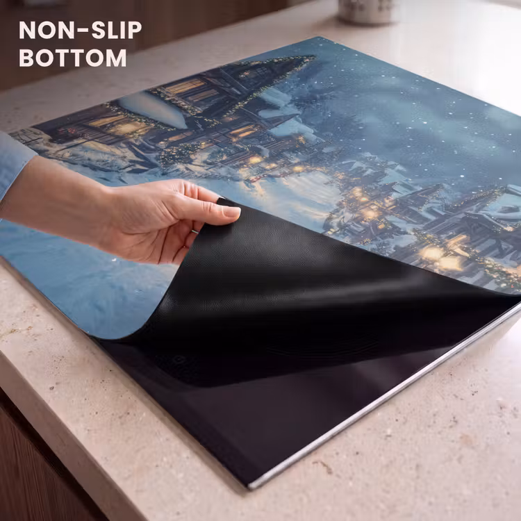 Induction hob protector - Christmas Village - Christmas - Snow - Winter — 4