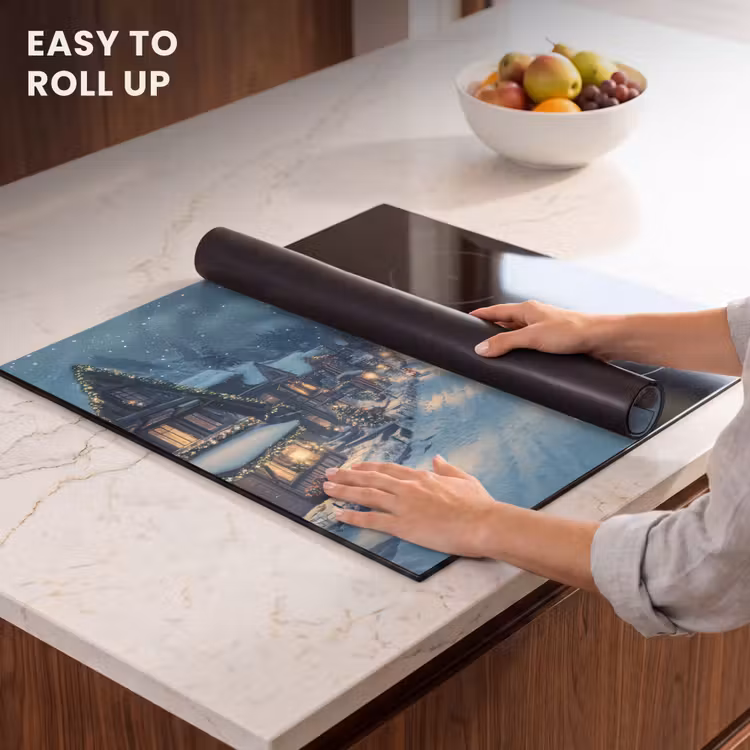 Induction hob protector - Christmas Village - Christmas - Snow - Winter — 5