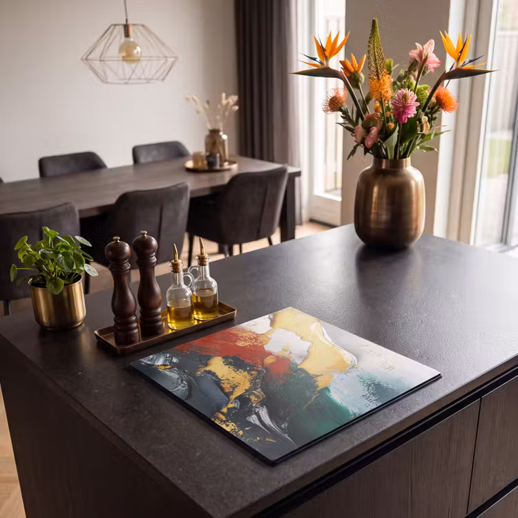 Induction hob protector - Modern - Christmas - Abstract - Gold — 2