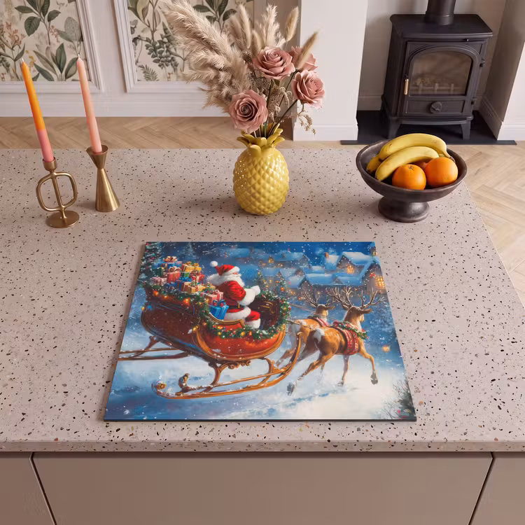 Induction hob protector - Santa Claus - Reindeer - Christmas - Snow — 3