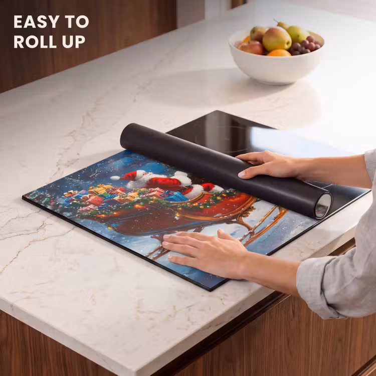 Induction hob protector - Santa Claus - Reindeer - Christmas - Snow — 6