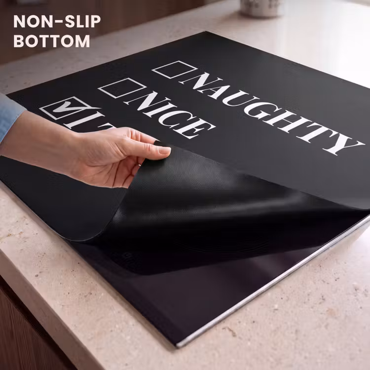 Induction hob protector - Christmas - Black - White - Quote - Funny — 5