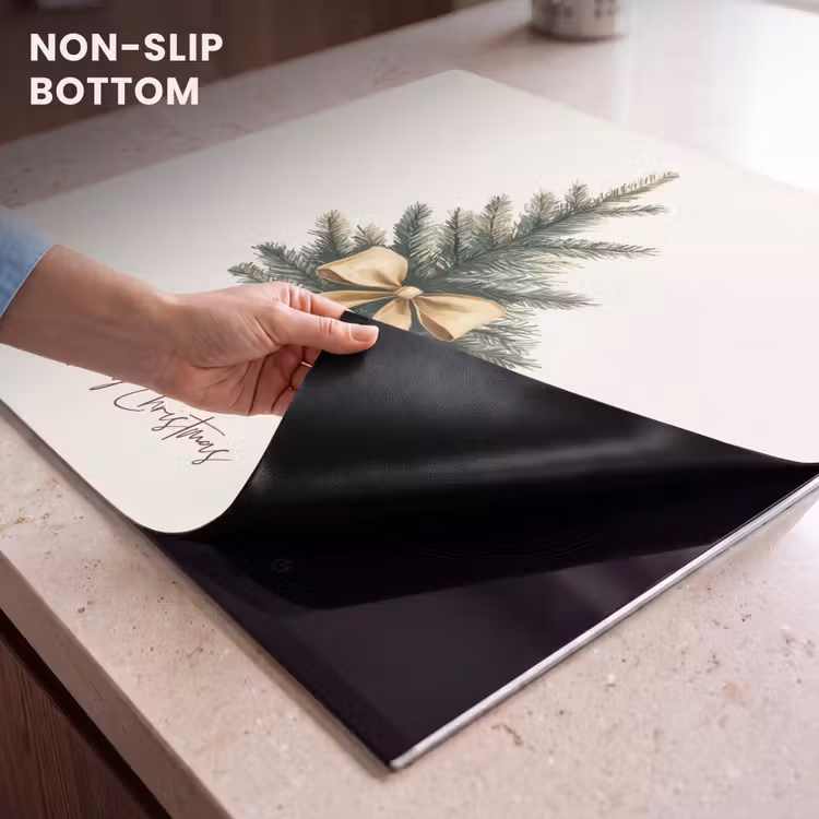 Induction hob protector - Christmas tree - Christmas - Merry Christmas - Beige — 5