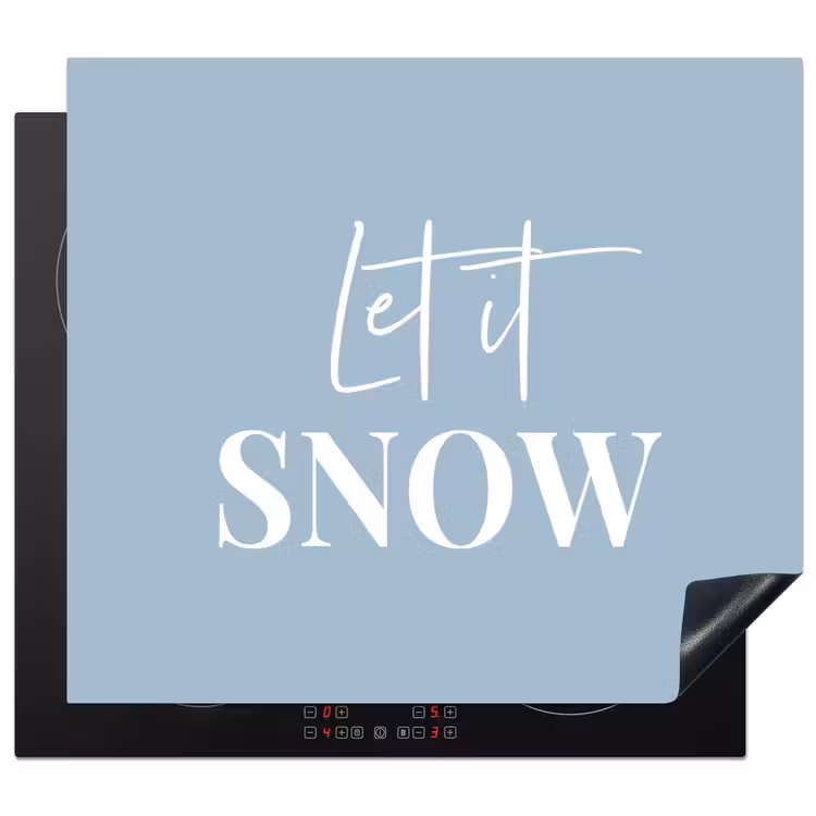 Induction hob protector - Snow - Winter - Blue - Let it snow — 1