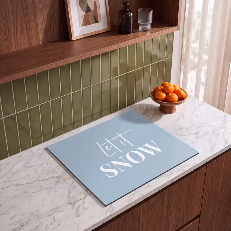 Induction hob protector - Snow - Winter - Blue - Let it snow — 4