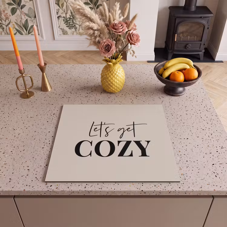 Induction hob protector - Beige - Winter - Quote - Cozy — 3