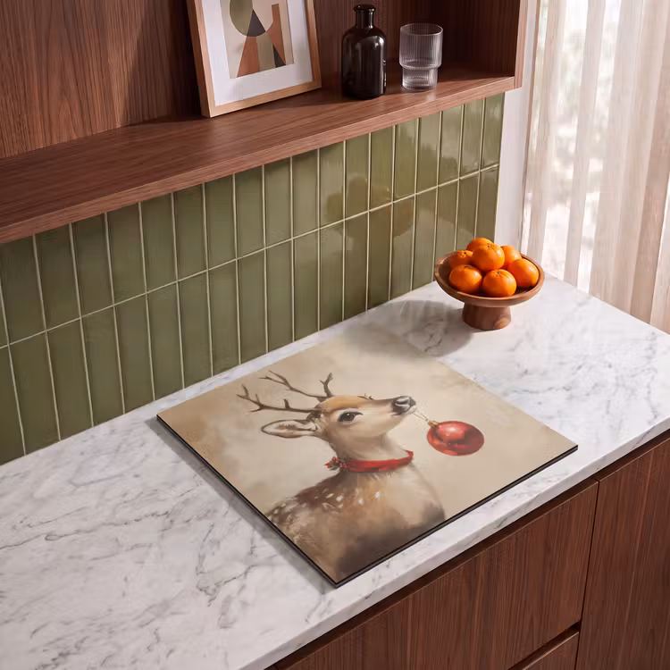 Induction hob protector - Christmas - Deer - Antlers - Christmas ball - Reindeer — 3
