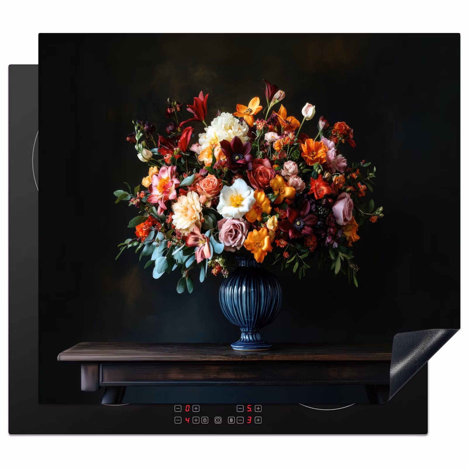 Induction hob protector - Large - Flowers - Vase - Bouquet — 1