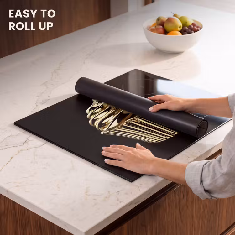 Induction hob protector - Cupcake - Food - Gold - Black — 6