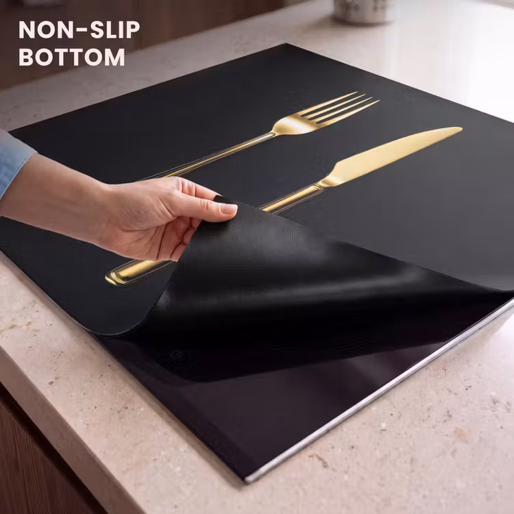 Induction hob protector - Cutlery - Gold - Knife - Fork — 5