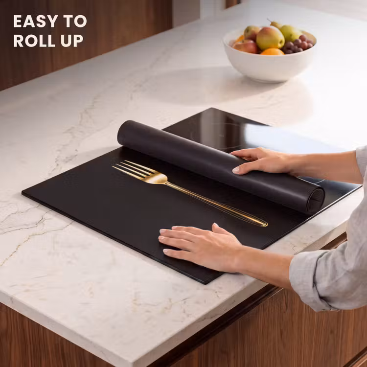 Induction hob protector - Cutlery - Gold - Knife - Fork — 6