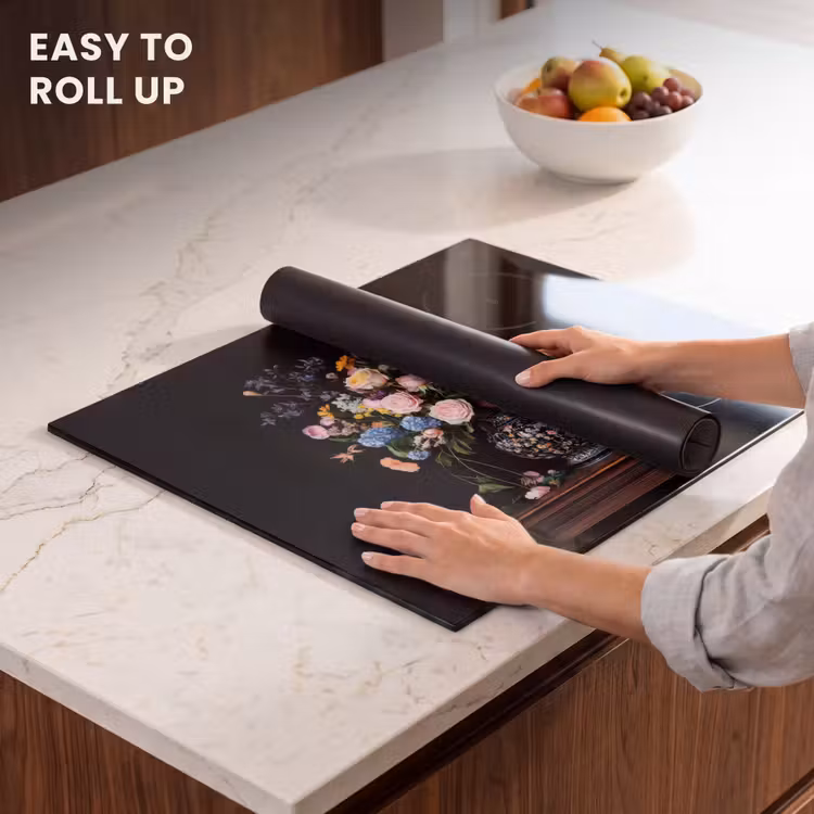 Induction hob protector - Flower vase - Wood - Flowers - Bouquet — 6