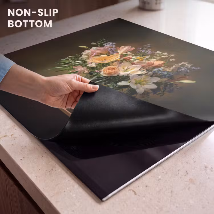 Induction hob protector - Glasses - Flowers - Bouquet - Colors — 5