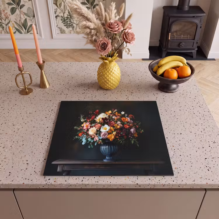 Induction hob protector - Large - Flowers - Vase - Bouquet — 3