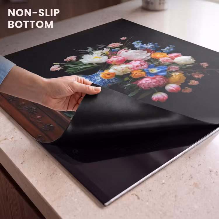 Induction hob protector - Roses - Flowers - Vase - Bouquet — 5