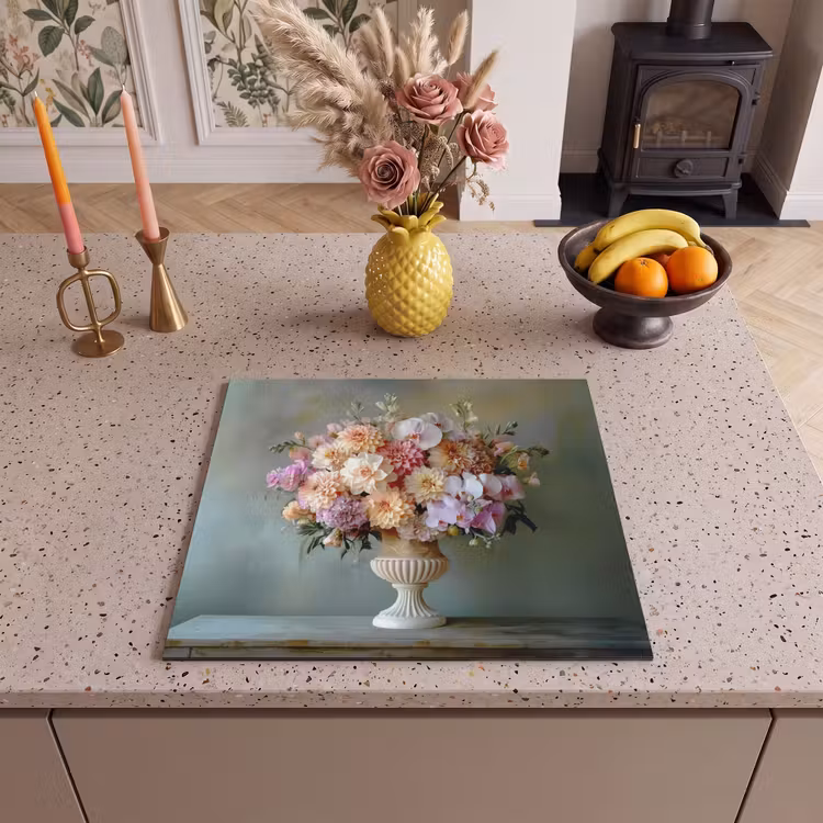 Induction hob protector - Orchid - Bouquet - Vase - Flowers — 3