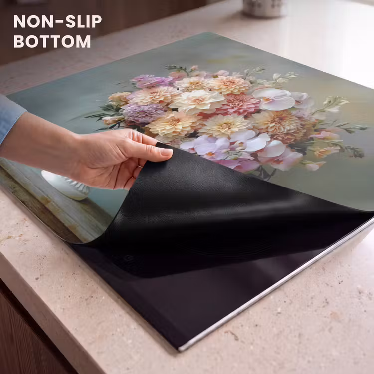 Induction hob protector - Orchid - Bouquet - Vase - Flowers — 5