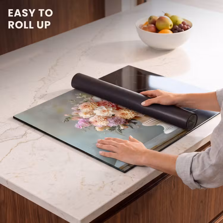 Induction hob protector - Orchid - Bouquet - Vase - Flowers — 6