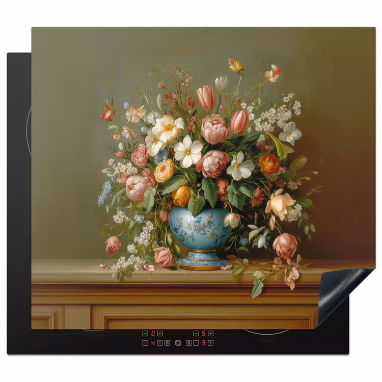 Induction hob protector - Vase - Pastel - Colors - Flowers — 1