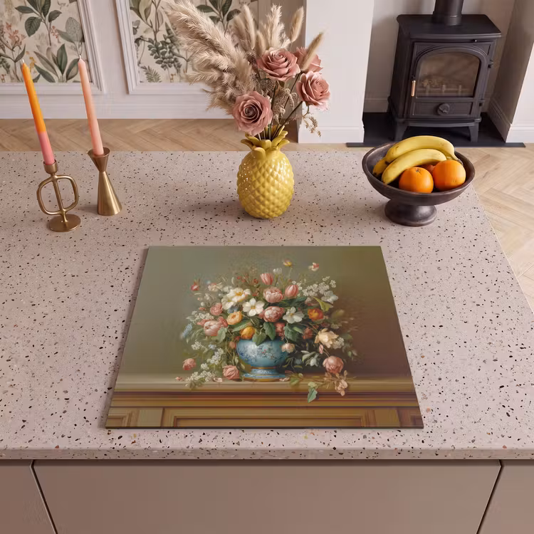 Induction hob protector - Vase - Pastel - Colors - Flowers — 3
