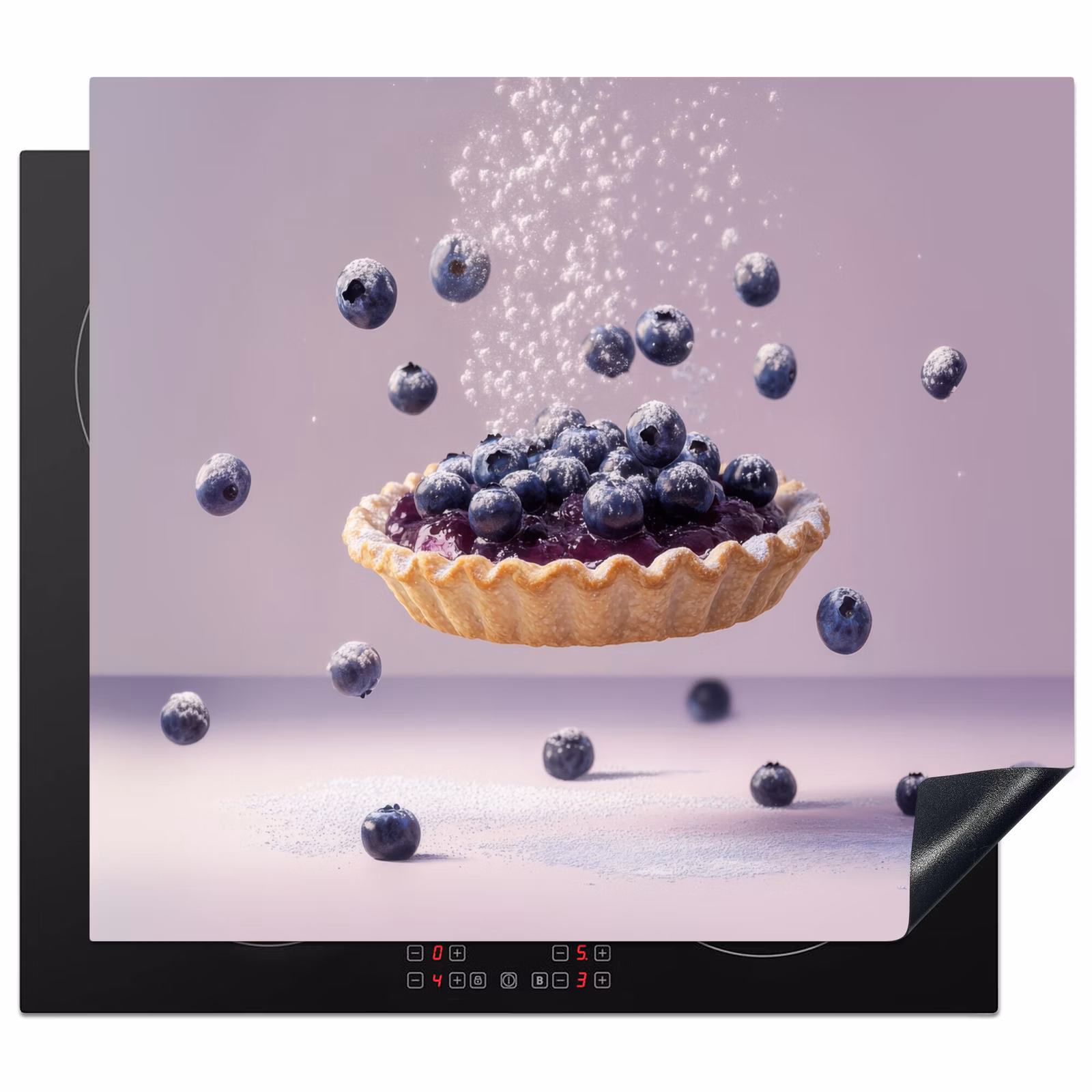 Induction hob protector - Food - Pie - Berries - Blue — 1
