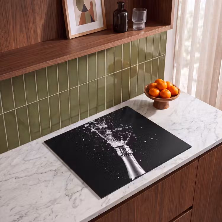 Induction hob protector - Champagne - Black - Splashes - Popping — 4