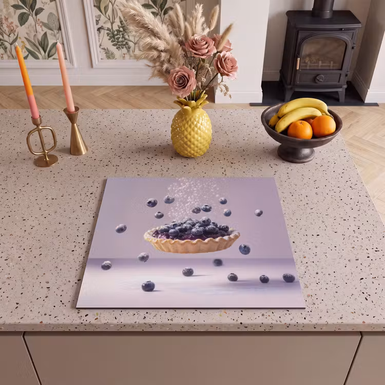 Induction hob protector - Food - Pie - Berries - Blue — 3